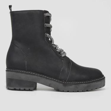 Imagem de Bota Coturno Studio Ana Paula Cano Curto Feminina, Preto, 35