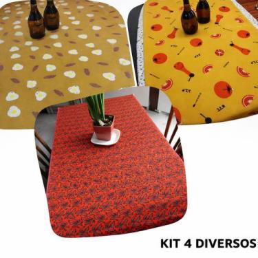 Imagem de Kit 3 toalhas de mesa oxford estampada 1,50 x 1,50 - iv - DIAS DECOR