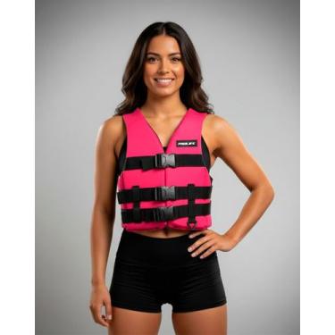 Imagem de Colete Flutuador Simetria - Prolife, Rosa, M (Até 70Kg)