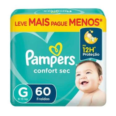 Imagem de Fralda Pampers Confort Sec Bag G 60 Unidades
