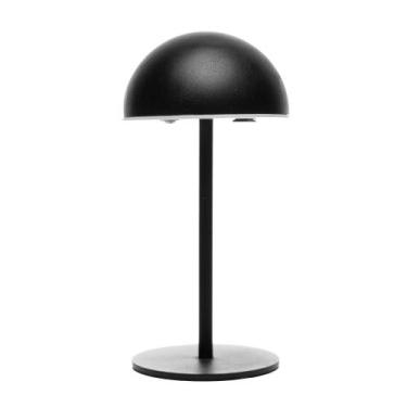 Imagem de Luminária de Mesa Led 3 Tons Usb Eclipse Preta Metal - Lyor