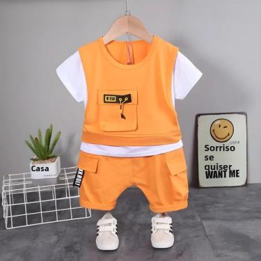 Imagem de Conjunto De Verão Para Bebês Meninos E Meninas 2 Peças Camiseta Casual