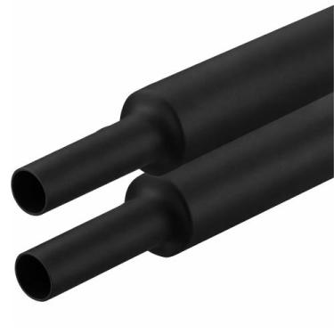 Imagem de Tubo Termo Retrátil 20mm 6m Espaguete Isolante Profissional Cor:Preto 