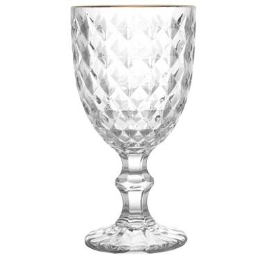 Imagem de Taça para Água com Fio de Ouro Roman 345ml Vidro Wolff
