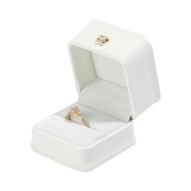 Imagem de Caixa De Joias Em Couro PU Para Anel, Pingente, Pulseira, Pérola E Emb