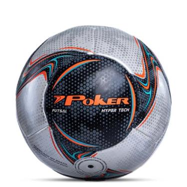 Imagem de Bola Poker Futsal Fusionada Pro Hyper Tech 05534, Pt, Lac