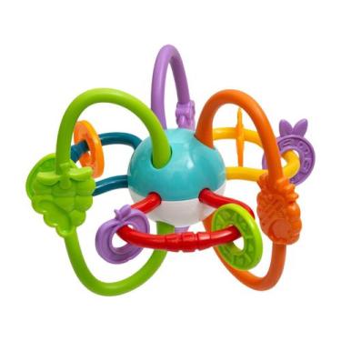 Imagem de Mordedor Chocalho Macio E Flexível Para Bebê Fruit Ball Buba