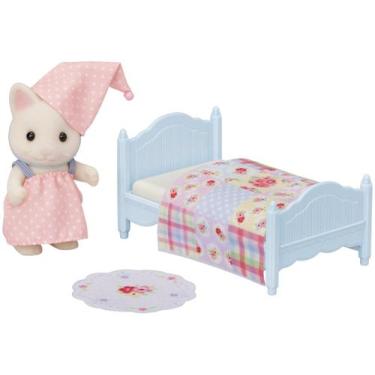 Imagem de Sylvanian families conjunto cama menina gato primavera epoch, Sylvania