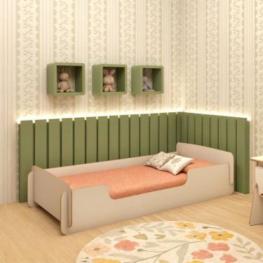 Imagem de Cama Infantil Montessoriana para Quarto Criança Kids Tradicional Branco