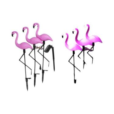 Imagem de Luz Solar À Prova d'Água Em Forma De Flamingo Para Jardim, Lâmpada Ext