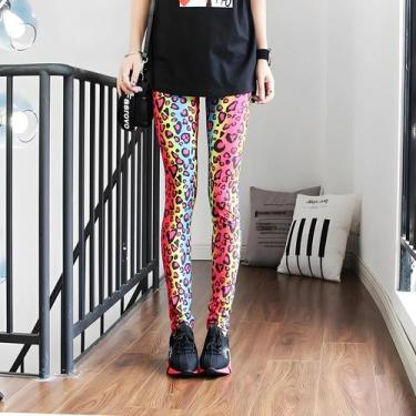 Imagem de Leggings Coloridas Da Moda Para Mulheres, Calças Casuais Aquecedoras D