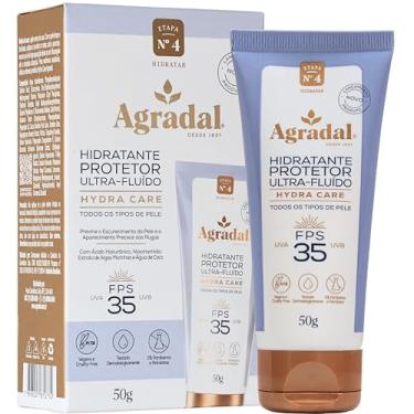 Imagem de Agradal, Hidratante Protetor Ultra-Fluído Hydra Care FPS 35 UVA/UVB, 50g, Branco