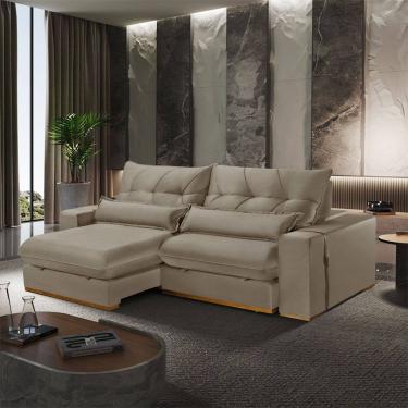 Imagem de Sofa Retratil e Reclinavel Lake 210 cm Braco 25 cm Meu Sofa Online
