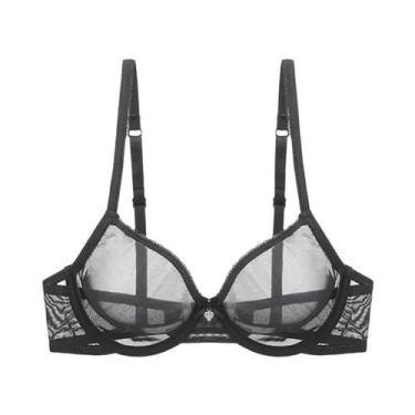 Imagem de Sutiã plus Size De Renda Transparente Com Aro Varsbaby, Sem Forro, Ult