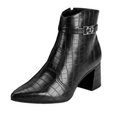 Imagem de Bota Feminina Salto Medio Bloco Confortavel Elegante Dakota-Feminino