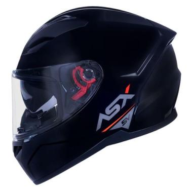 Imagem de Capacete Asx City Solid Preto Brilho Sv Com Óculos Interno Solar, 64