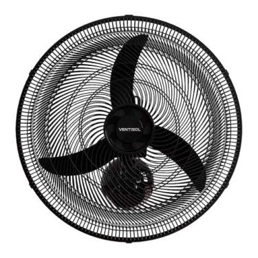 Imagem de Ventilador Oscilante de Parede 50 cm New Preto 220V Ventisol - 14062, 