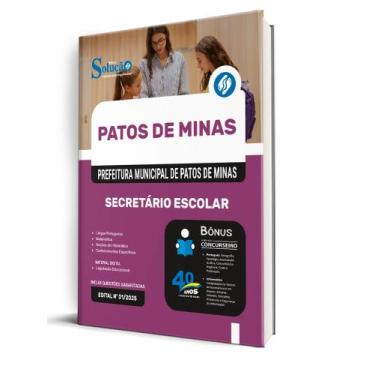 Imagem de Apostila SME Patos de Minas-MG - Secretário Escolar - Editora Solução