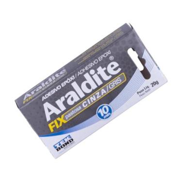 Imagem de Adesivo Epóxi Cola Araldite Fix Cinza 10min 20g Tekbond