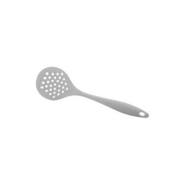 Imagem de Escumadeira Silicone Cinza Mimo  SN22430G - Mimo Style