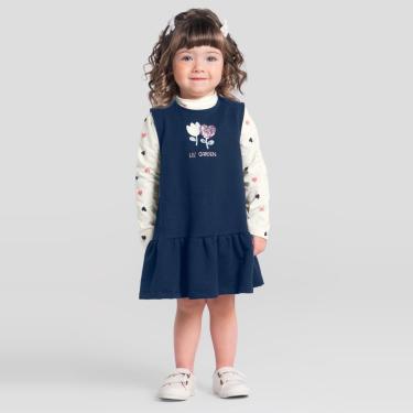 Imagem de Conjunto infantil menina de corações Brandili-Feminino