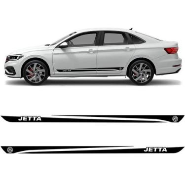 Imagem de Faixa Lateral Volkswagen Jetta 2012/2022 Adesivo Preto - SPORTINOX