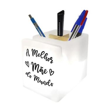 Imagem de Organizador de Mesa Iluminado A Melhor Mãe do Mundo - Desembrulha