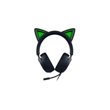 Imagem de Headset Gamer Razer Kraken Kitty V3 X, RGB Chroma, Iluminação nas Orelhas, USB, Preto -...