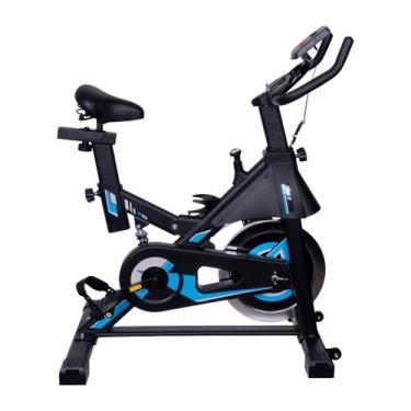 Imagem de Bicicleta Ergométrica Spinning Mopower 2.0 Azul inércia 8kg, Azul