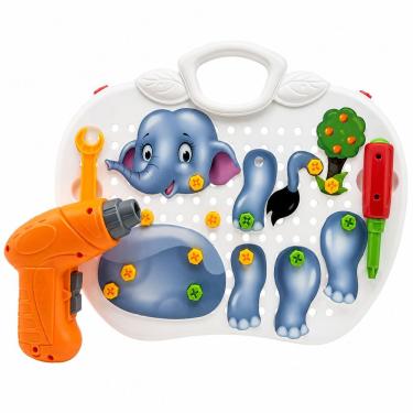 Imagem de Brinquedo Educativo Infantil Monta e Desmonta com Parafusadeira Maleta de Montagem Criativa Cheguei BR