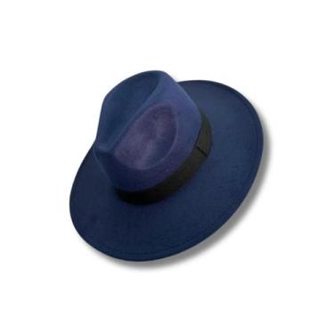 Imagem de Chapéu Fedora Feltro Unissex Preto Cury Unissex Clássico - Wave Shop, 