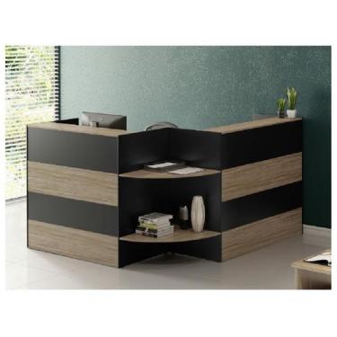 Imagem de Balcão Atendimento Web15 1,50 x 1,50 Calvi / Preto - Andrezini