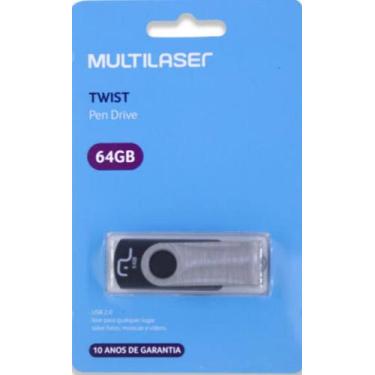 Imagem de Pendrive 64 Gb Preto - Multilaser 
