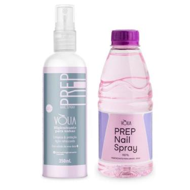 Imagem de Prep Spray Higienizante Unhas 350ml Prep Refil 310ml Vòlia Alongamento