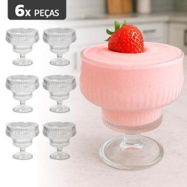 Imagem de Jogo De Taças De Sobremesa Fontana 295ml 6 Peças Premium - DOLCE HOME