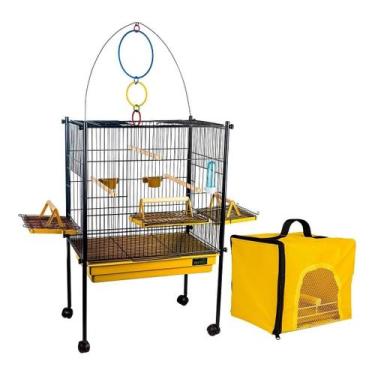 Imagem de Viveiro Gaiola Calopsita Aves Com Bolsa De Transporte - Jel Plast, Bla