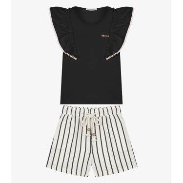 Imagem de Conjunto Infantil Regata Com Shorts Trick Nick Preto