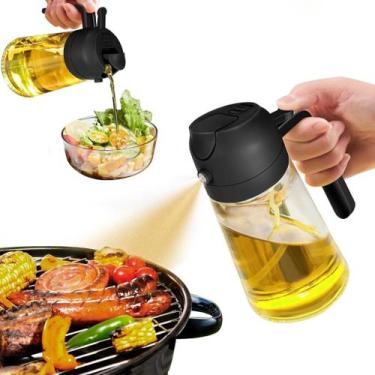 Imagem de Borrifador de Óleo e Azeite 470ml em Vidro Azeite, Vinagre e Óleo com 