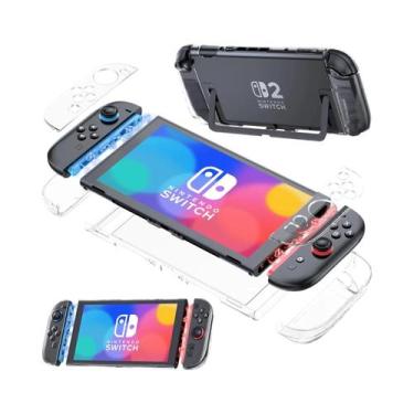 Imagem de Capa Protetora Transparente Para Nintendo Switch 2 E Capa De Grip - NO
