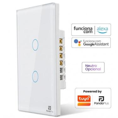 Imagem de Interruptor Inteligente Sem Fio Neutro 1, 2, 3 ou 4 Botões Touch Panda