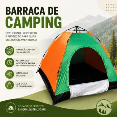 Imagem de Barraca de Camping Automática, Formato Tipo Iglu para 2 Pessoas, Taman
