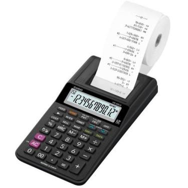 Imagem de Calculadora com Bobina Casio - 12 digítos - Preta - HR-8RC BK