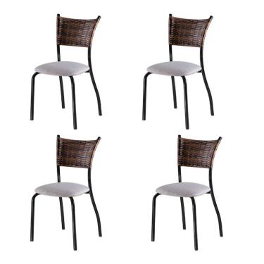 Imagem de Conjunto com 4 Cadeiras Espanha VI Bege 89 cm