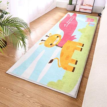 Imagem de Tapete de área para quarto, antiderrapante, lavável, macio, tapete de desenho animado para sala de estudo, varanda, quarto das crianças, cozinha, banheiro, A, 40120 cm