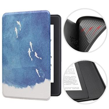 Imagem de CCOO A capa serve para o novo Amazon Kindle Paperwhite [11ª geração, versão 2021], capa macia de TPU (poliuretano termoplástico) premium, função hibernar/despertar automática inteligente