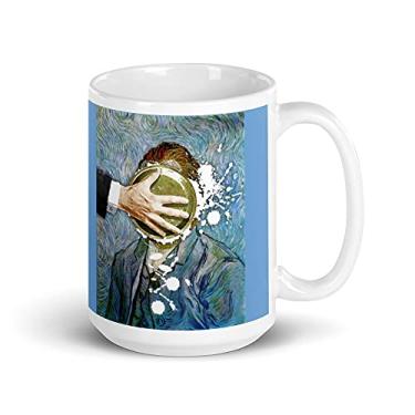 Imagem de Pie In The Face Van Gogh Caneca branca brilhante