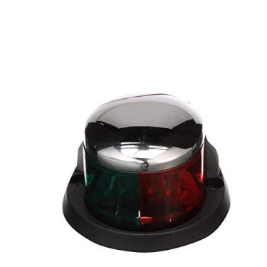 Imagem de Seachoice Luz LED bicolor 02041 – lentes inoxidáveis, vermelhas e verdes, visibilidade de 2 km para velejar ou barcos motorizados com menos de 1,8 m