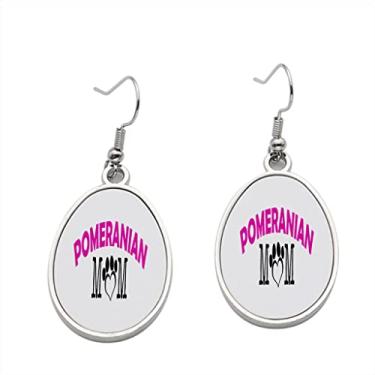 Imagem de Brinco de mãe da Pomerânia – Brincos pendurados para meninas – Presente de festa de aniversário dos namorados