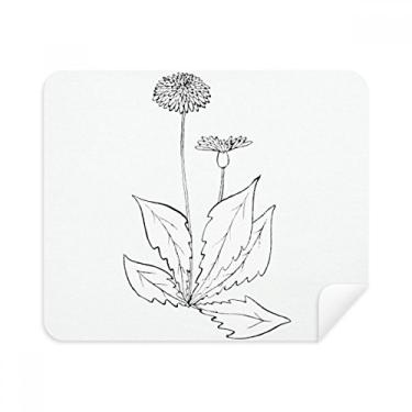 Imagem de Pano de limpeza de folhas de dente-de-leão limpador de tela 2 peças tecido de camurça