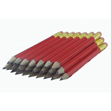 Imagem de Lápis hexagonal ezpencils – Red Barrel Golf (1/2 a lápis – Lápis de estanho) com borracha – 48 peças – Borracha sem mancha – 2 HB de chumbo – Apontado – Sem marca – Novo